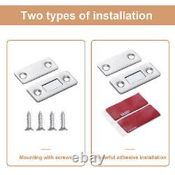 LOT Strong Magnetic Door Closer Cabinet Catch Latch Cupboard Ultra Thin Closures