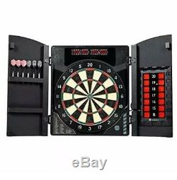 MD Sports Electronic Dartboard Cabinet Set Bristlesmart (Steel Tip Darts) Heavy