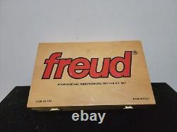 Made In Italy Freud 94-100 5 Piece Adjustable Cabinet Door Router Set Wooden Box