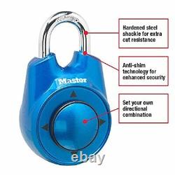 Master Lock 1500iD Locker Lock Set Your Own Directional Combination Padlock, 1 P