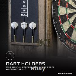 Match Pro Dartboard Cabinet Set Official Size Self Healing Sisal Modern St