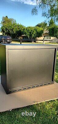 Matte Black Husky Heavy-Duty 28 Steel Wall Mounted Garage Cabinet HTC1000010