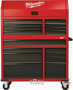 Milwaukee Steel Tool Chest and Rolling Cabinet Set 46 in. 16-Drawer Lockable