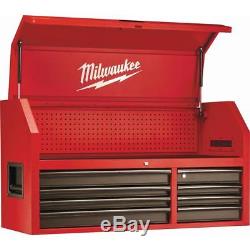 Milwaukee Tool Chest Rolling Cabinet Set 16 Drawer Steel Red Black Matte 46 in