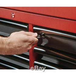 Milwaukee Tool Chest Rolling Cabinet Set 16 Drawer Steel Red Black Matte 46 in
