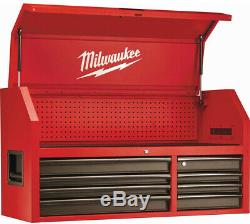 Milwaukee Tool Chest Rolling Cabinet Set 46 in. 16-Drawer Steel Red/Black