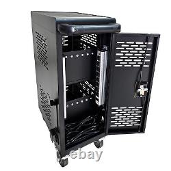 Mobile Charging Cabinet Cart 16Compartment Removable For Laptop Tablet With Lock