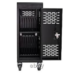 Mobile Charging Cabinet Cart 16Compartment Removable For Laptop Tablet With Lock