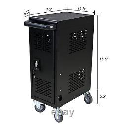 Mobile Charging Cabinet Cart 16Compartment Removable For Laptop Tablet With Lock