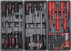 Mobile Tool Cabinet with 4 Drawers, Rolling Tool Sets Tool Storage Box Tool Case