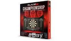 NEW Winmau Blade 5 Championship Darts Set Luxury Black Ash Veneer-Effect Cabinet