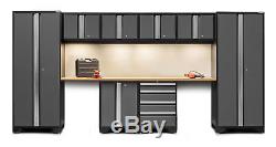 NewAge Products Bold 3.0 10 Piece Garage Storage Cabinet Set with Worktop