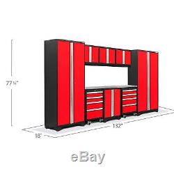 NewAge Products Bold 3.0 9-Piece Set Garage Storage Tool Cabinets Workbench