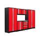 Newage Tool Cabinet Bold 3.0 7-piece Set Stainless Steel Top Red