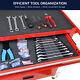 New 4 Drawers Rolling Tool Cart Chest Garage Storage Cabinet Box With Tool Sets