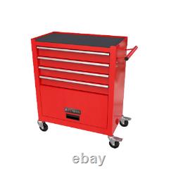 New 4 Drawers Rolling Tool Cart Chest Garage Storage Cabinet Box with Tool Sets