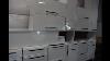New Set Alert Showroom Frameless White Laminate Kitchen Cabinet Set 2250