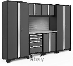 Newage Products Bold Series Gray 7 Piece Set, Garage Cabinets, 50199