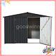 Outdoor Storage Shed Tool Shed With Lockable Door Storage Cabinet Set For Garden