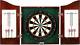Outlaw Free Dartboard And Cabinet Set, Cherry Finish