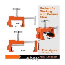 PONY 4-Pack Cabinet Clamps and Jorgensen 2-Pack Steel Bar Clamp Set