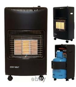 Portable Butane Gas Cabinet Heater 4.2 Kw, 4200 Watts & 3 Heat Settings