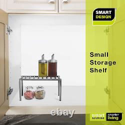 Premium Cabinet Storage Shelf Set of 6 Small 10.63 X 5.25 Inch Steel Metal