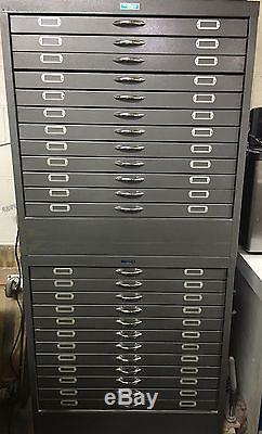 Printing graphic arts solid steel cabinet filing drawer set of 2 by Foster