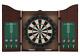 Professional Dart Set With Dartboard And Cabinet Sisal Steel