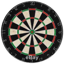 Professional Dart Set with Dartboard and Cabinet Sisal Steel Indoors Sports