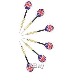 Professional Dart Set with Dartboard and Cabinet Sisal Steel Indoors Sports