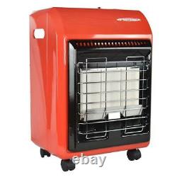 Propane Space Heater 18,000 BTU Radiant Portable Cabinet 3 Heat Settings