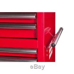 Red Workshop Rolling Cabinet Tool Chest Set Lockable Storage 42 in. 20 Drawer