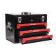 Removable 3 Drawers Tool Box Steel With Tool Set Box 4 Drawers Tool Cart With Lock