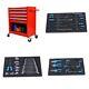 Rolling Tool Cabinet 4-drawer Storage With Complete Tool Set Ideal For Garage