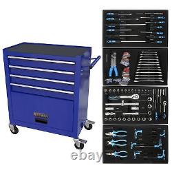 Rolling Tool Chest with 4 Drawers Tool Sets Tool Box Storage Cabinet For Garage