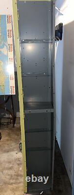 SET Of 6 Interior Brand YELLOW VINTAGE GYM LOCKERS Clev Oh Numbered 72x27x9