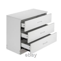 Set Of 2 Dresser Chest Of 3-Drawers Nightstand Storage Cabinet Bedroom Furniture