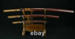 Set (katana + Wakizashi +tanto) High Quality Hand Forged Japanese Samurai Sword