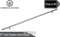 Set of 10 Solid Stainless Steel 39 Kitchen Cabinet Hardware Bar Pull Handle