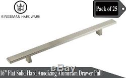 Set of 25- LW Series Solid Stainless Steel 16 Kitchen Cabinet Bar Pull Handles