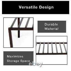 Set of 6 Premium Cabinet Storage Shelf Rack Steel Metal Rust Resistant