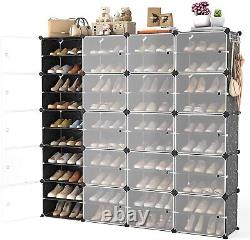 Shoe Rack Organizer Portable Shoe Storage Cabinet Free Standing DIY Detachable