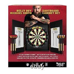 Shot! Michael Smith Bully Boy World Champion Dartboard Cabinet Set Home Centr