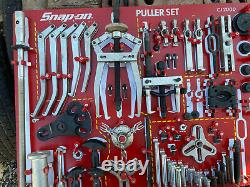 SnapOn Master Interchangeable Puller Set CJ2000 Tool Board Cabinet