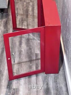 Snap-On Two PlexiGlass Door Wall Cabinet/No Lock Set Installed