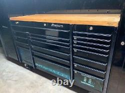 Snap on snapon Snap-on KRL 1003 Cabinet, butcher block top, hutch, 2 lockers