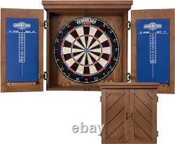 Solid Wood Bristle Dartboard Cabinet Set-18dartboard and 6 steel tip darts