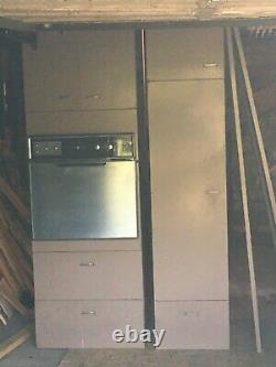 St Charles Retro Steel Metal Kitchen Cabinets Full Set Plus Set of Lowers