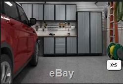 Steel Garage Cabinet Set Storage Shelves Cupboards Mechanic Shop Tool Box Locker